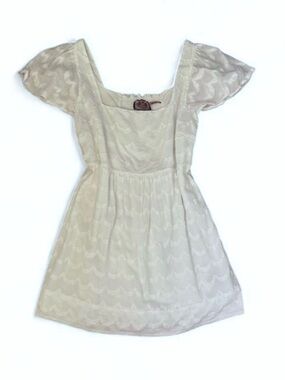 Y2K Juicy Couture Babydoll Dress White Eyelet Cotton Large